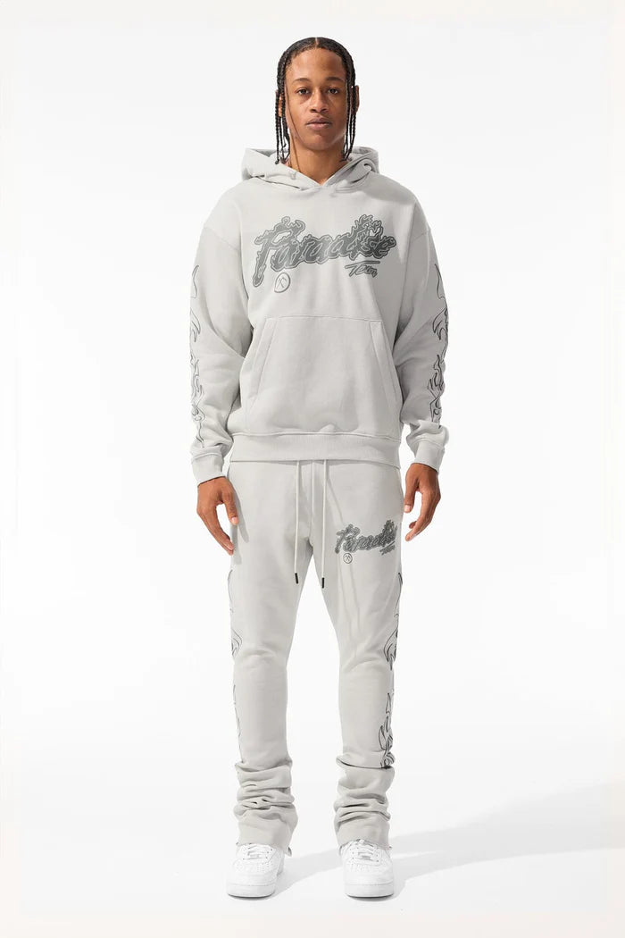 Jordan Craig -Paradise Tour Stacked Sweatsuit - Cement