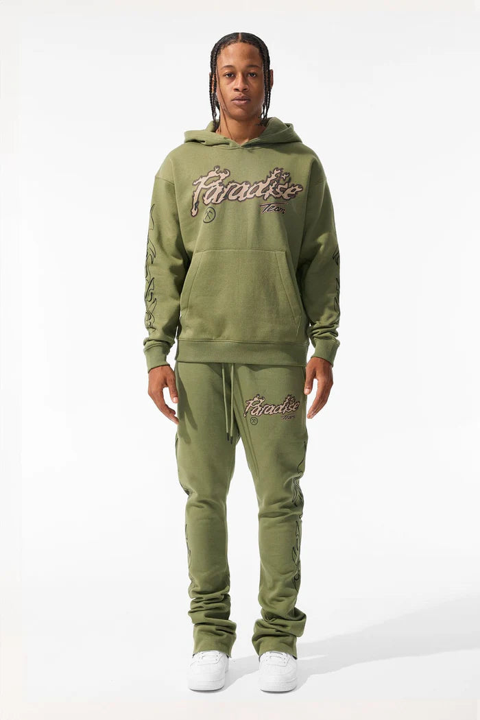 Jordan Craig -Paradise Tour Stacked Sweatsuit - Sage