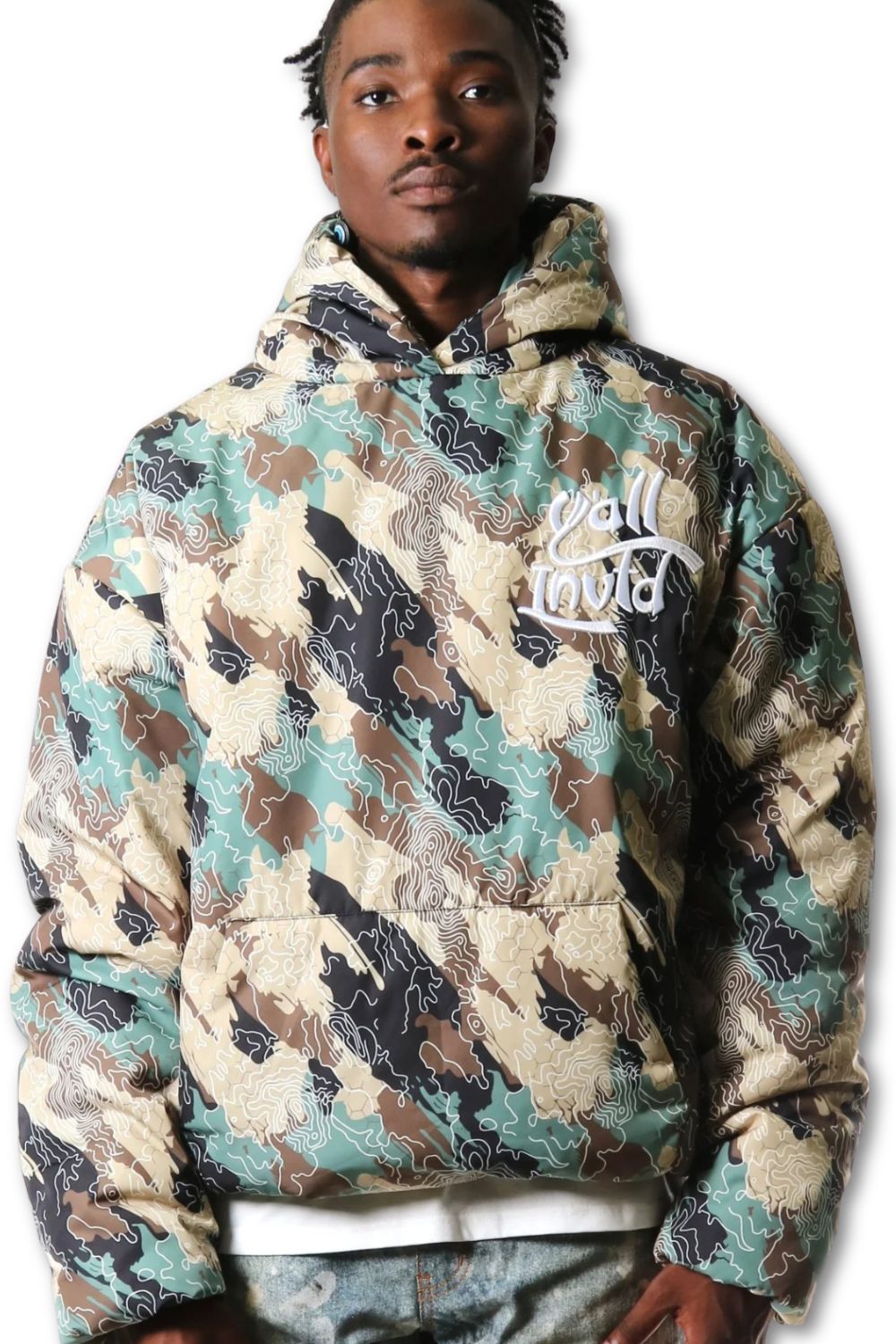 Kleep Nylon Camo Pullover Jacket