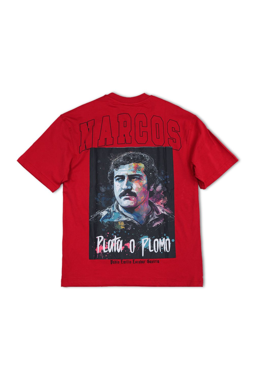 Pablo Narcos -Graphic T-Shirt -Red