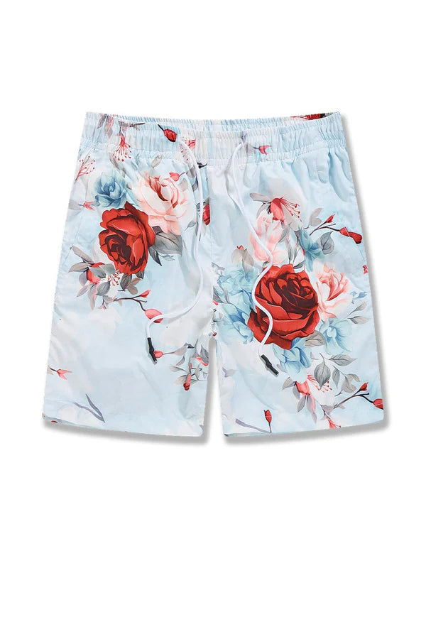 Jordan Craig - Retro - Ibiza Lounge Shorts -Red Floral