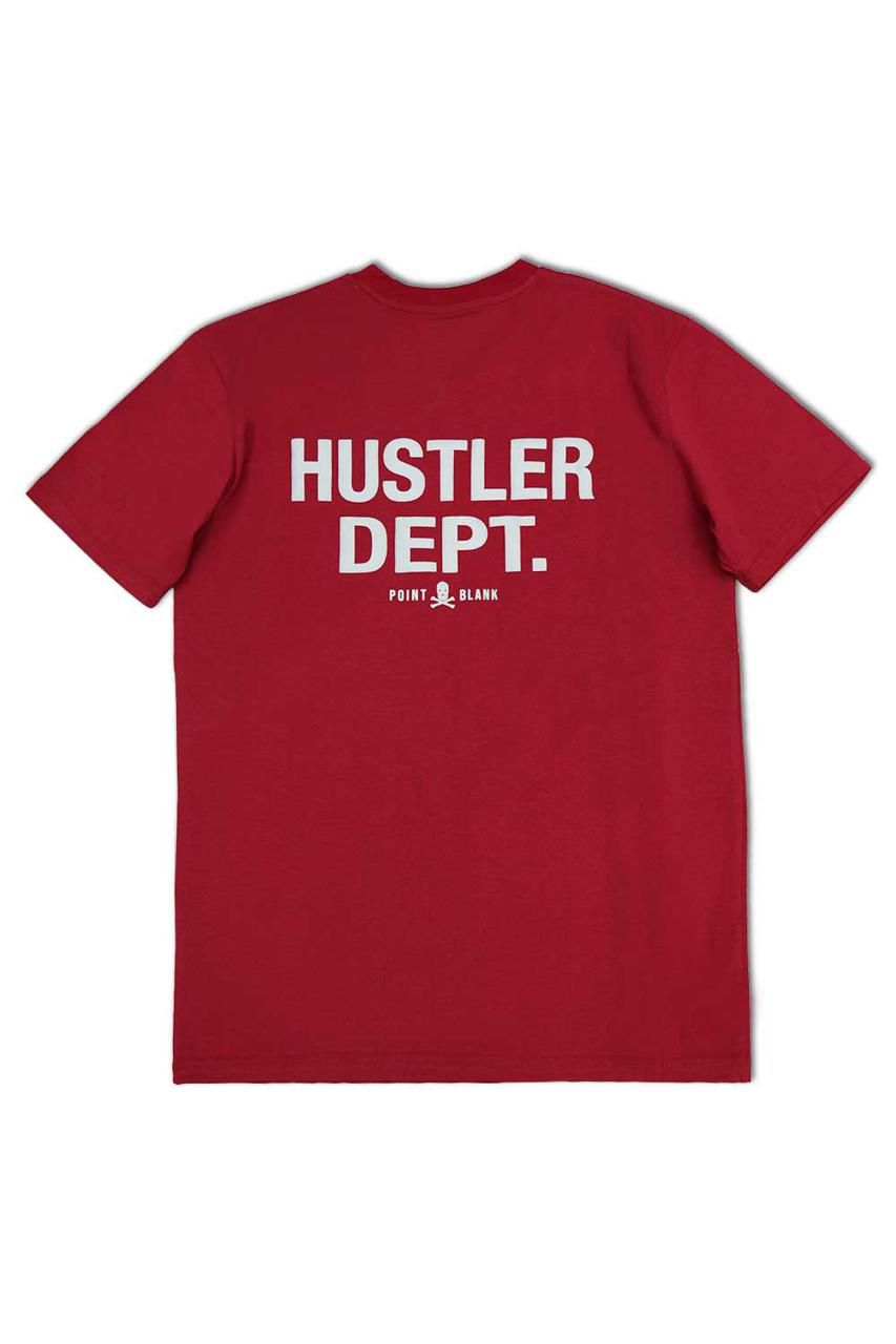 Hustler Dept Graphic T - Shirt - Wine - Grey