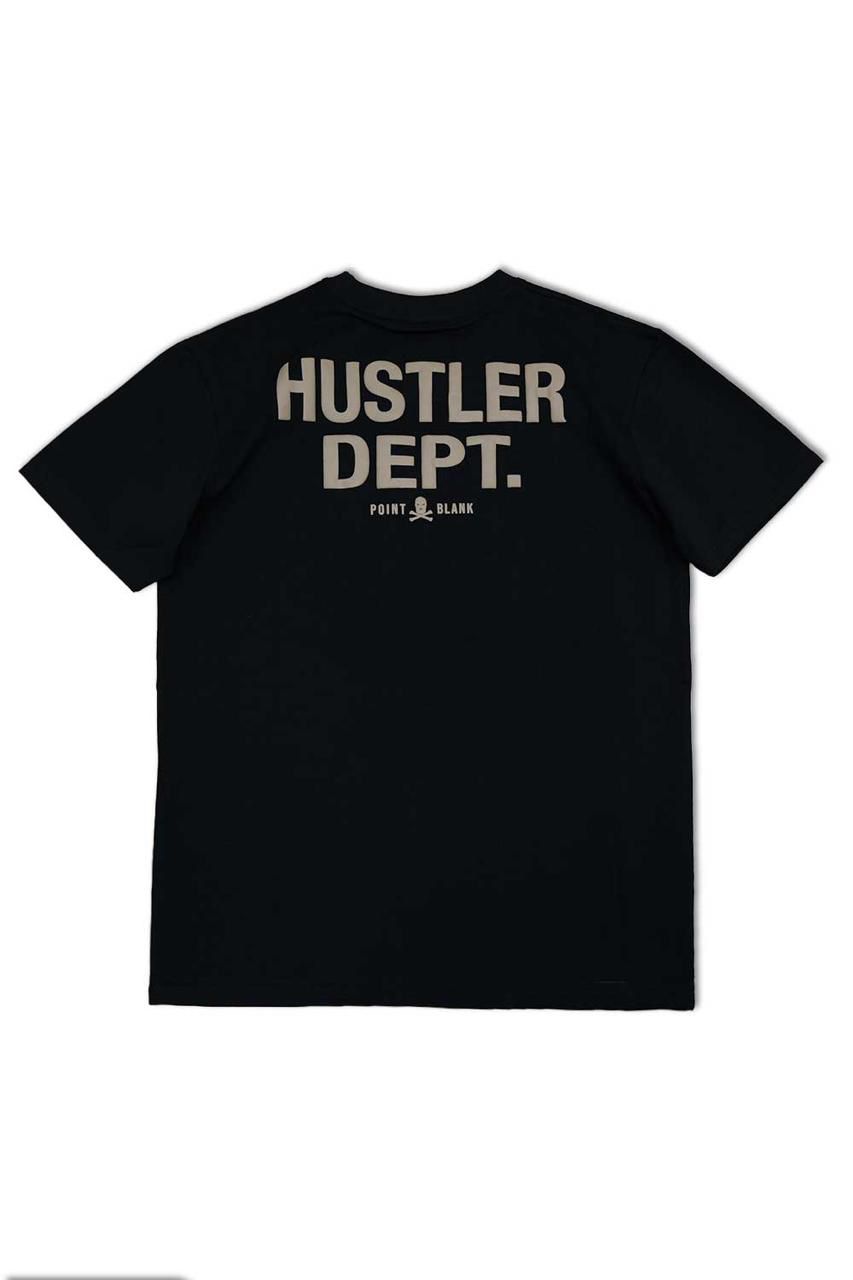 Hustler Dept Graphic T - Shirt - Black - Tan