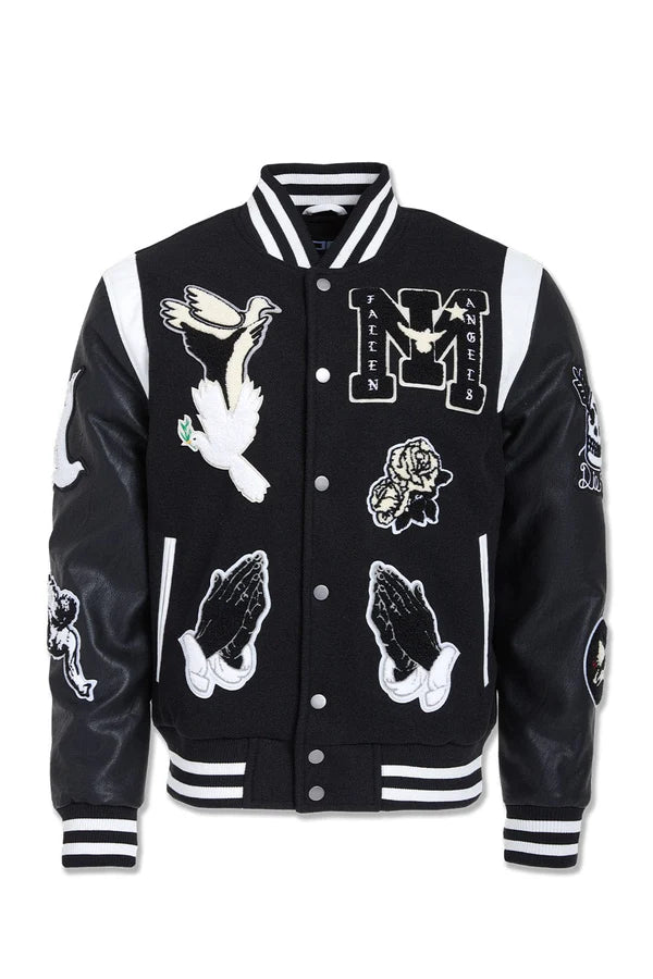 Jordan Craig- Fallen Angels Varsity Jacket -Black