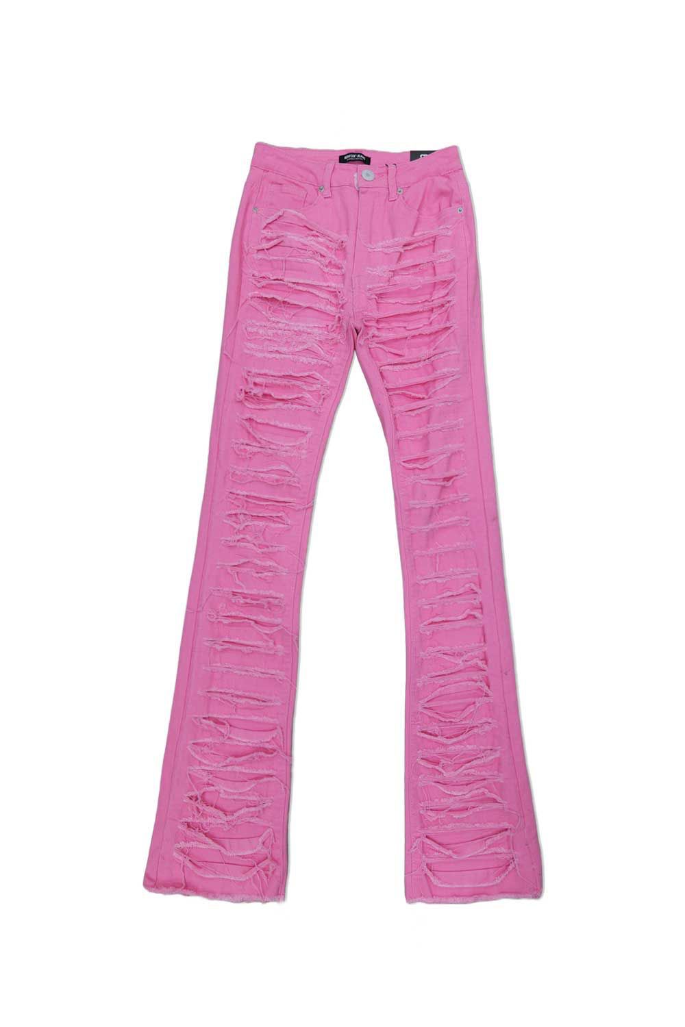 Women’s Red Fox Stacked Jeans - Pink