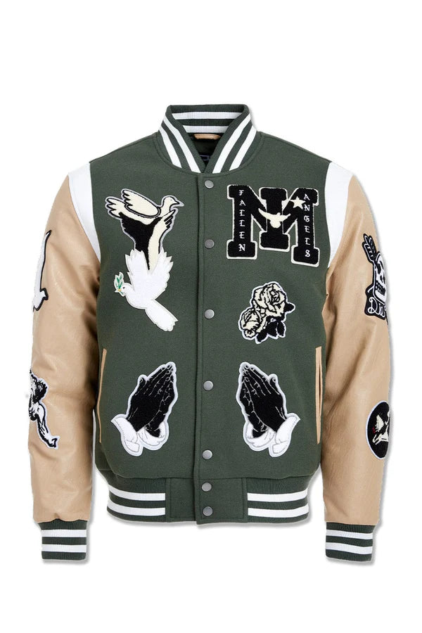 Jordan Craig- Fallen Angels Varsity Jacket -Pine