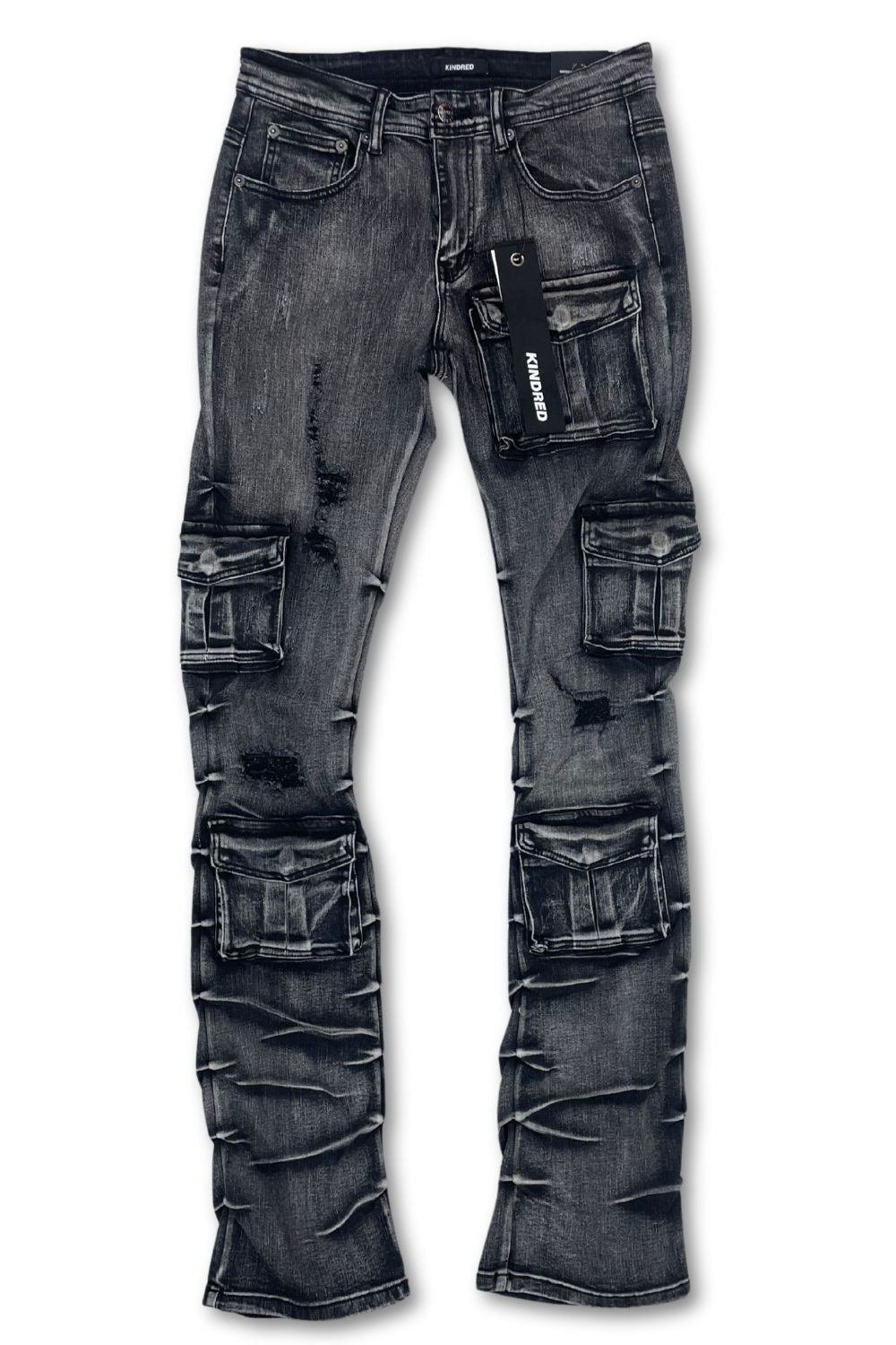 Kindred Super Stacked Jeans - Ice Black