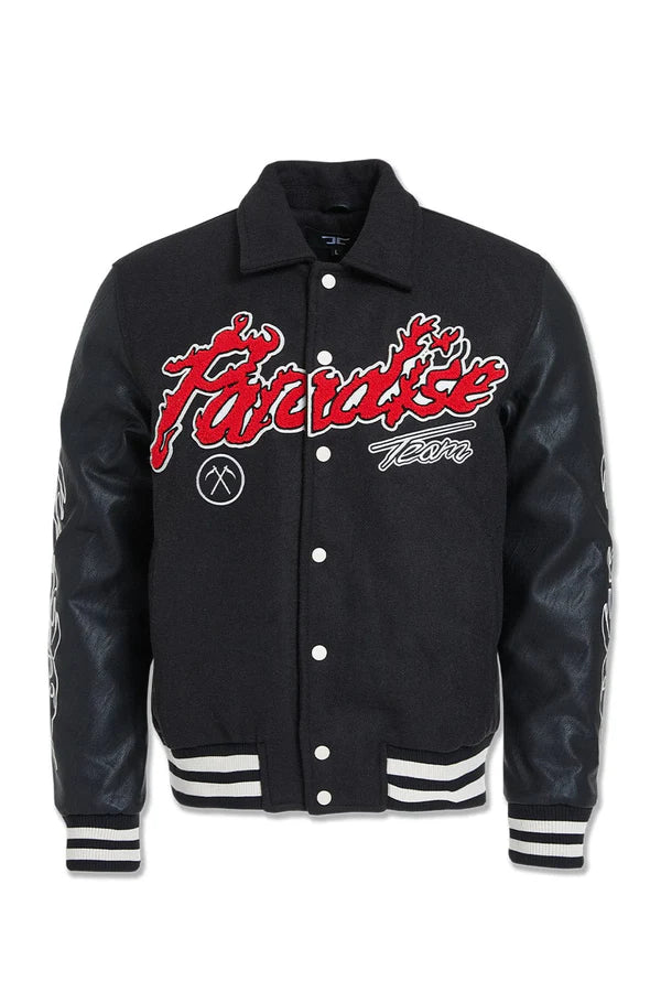 Jordan Craig- Paradise Tour Varsity Jacket -Black