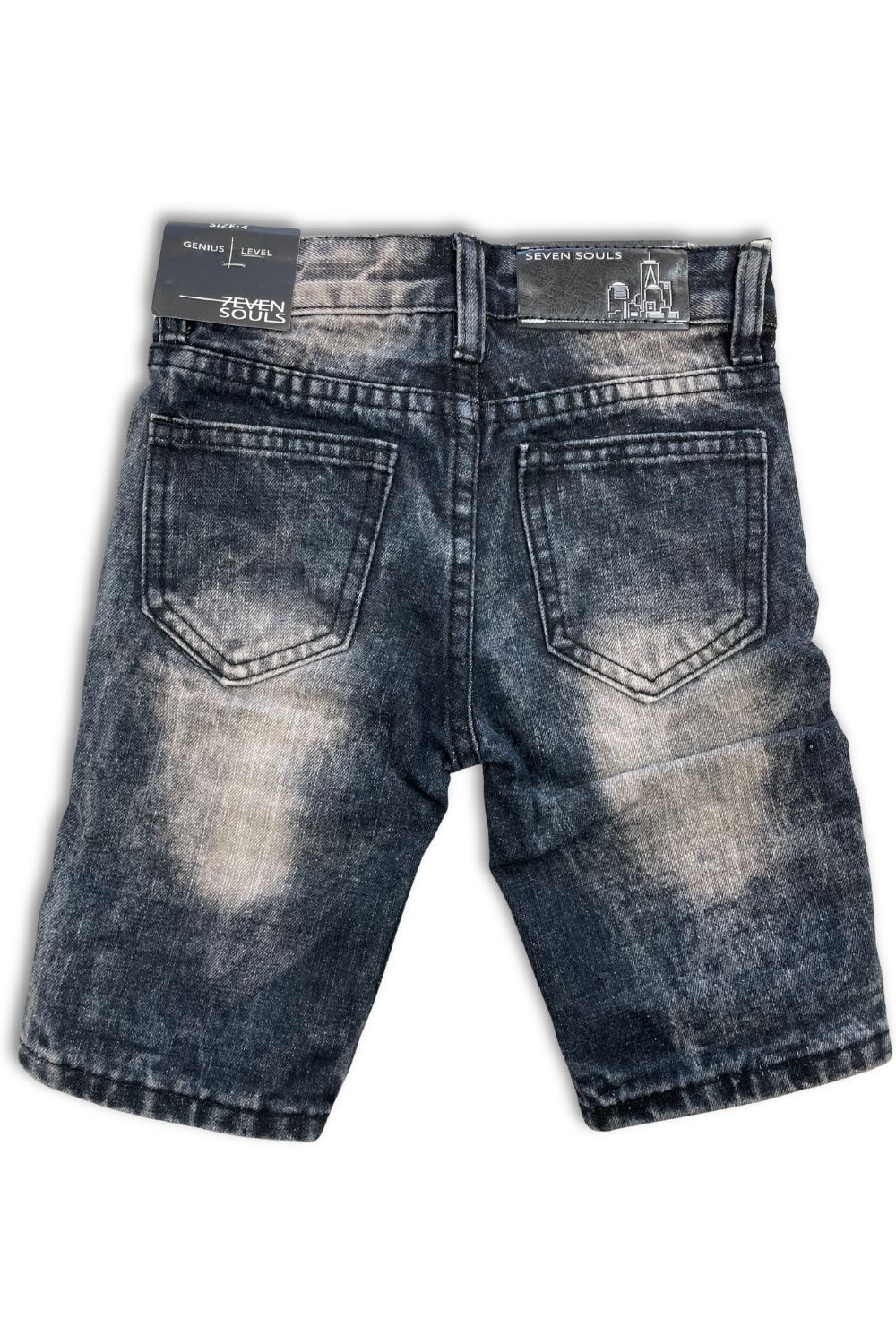 kids Jean Shorts - Black Wash