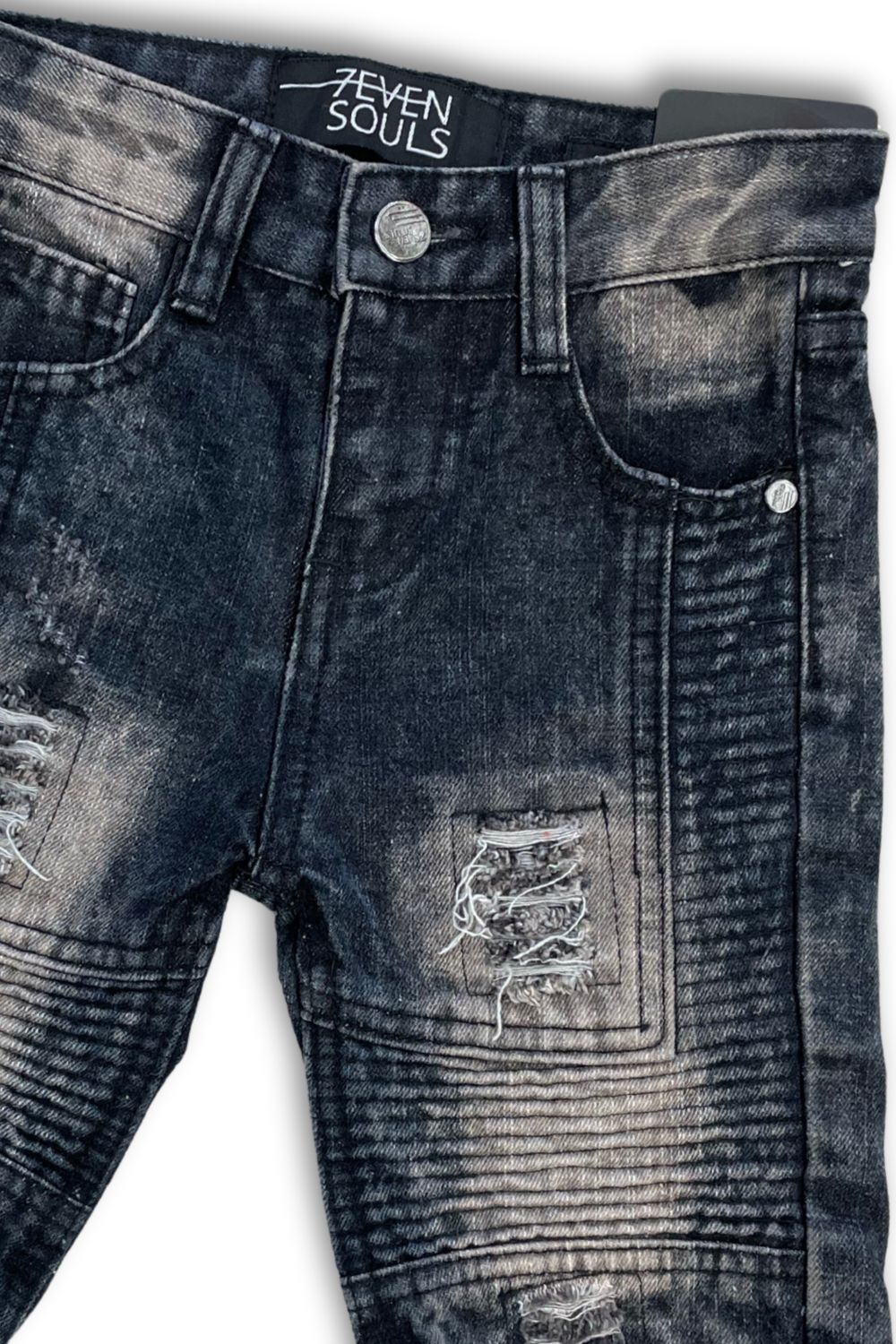 kids Jean Shorts - Black Wash