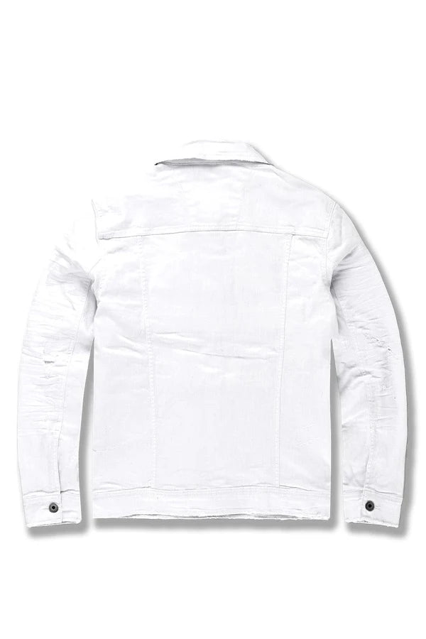 Jordan Craig- Tribeca Twill Trucker Jacket -White