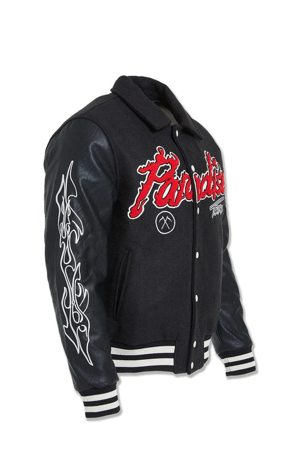 Jordan Craig- Paradise Tour Varsity Jacket -Black