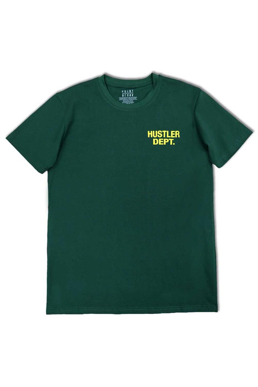 Hustler Dept Graphic T - Shirt - Green - Yellow