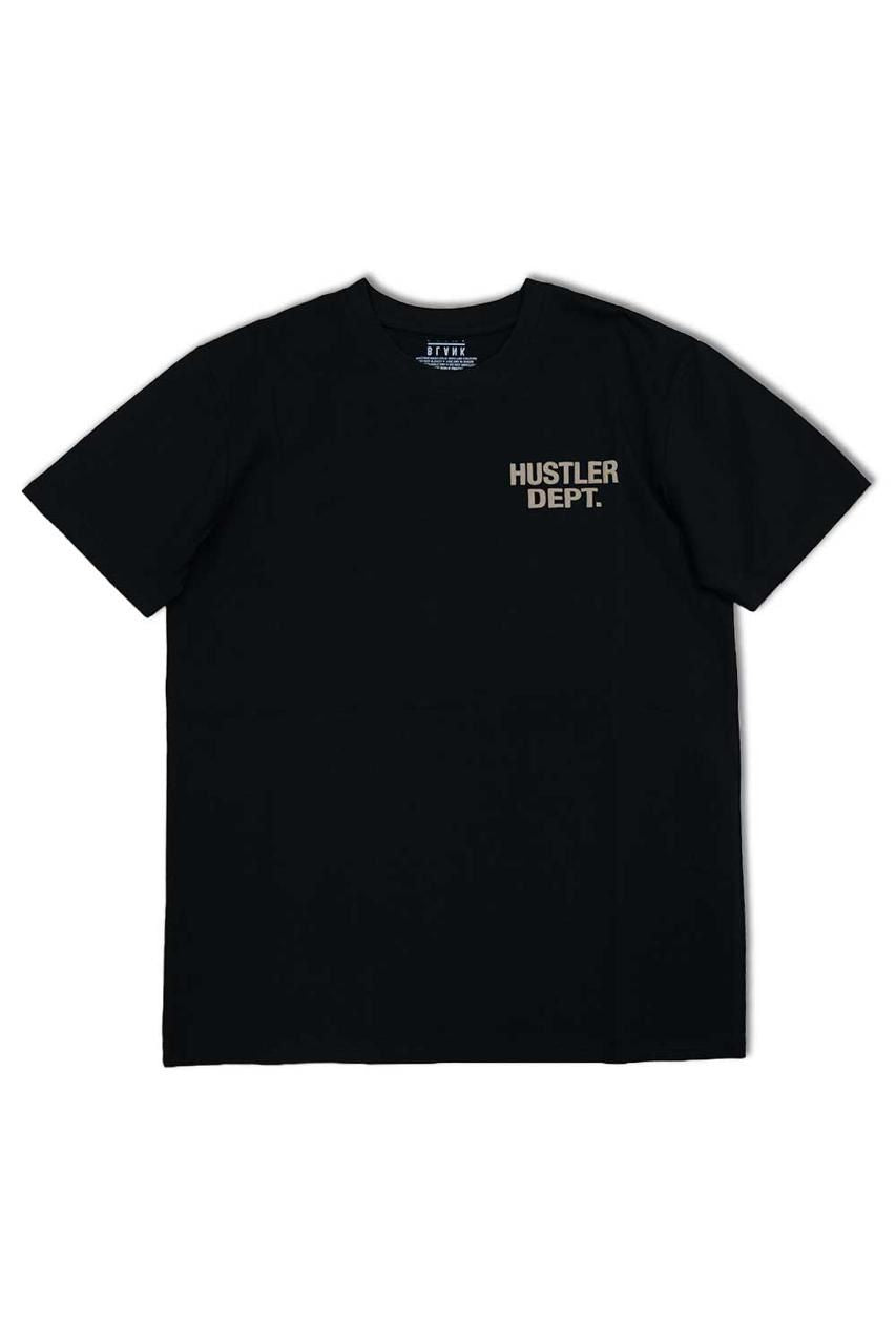 Hustler Dept Graphic T - Shirt - Black - Tan