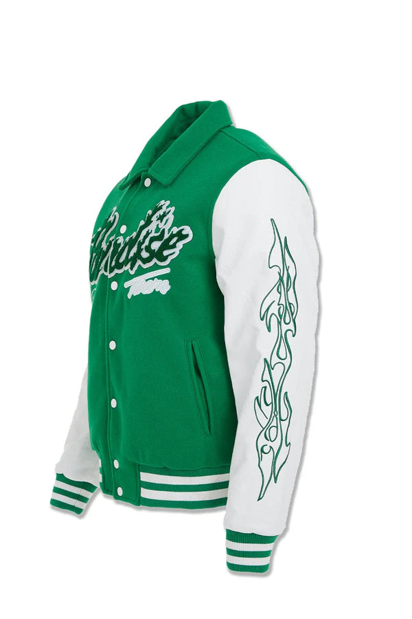 Jordan Craig- Paradise Tour Varsity Jacket -Green