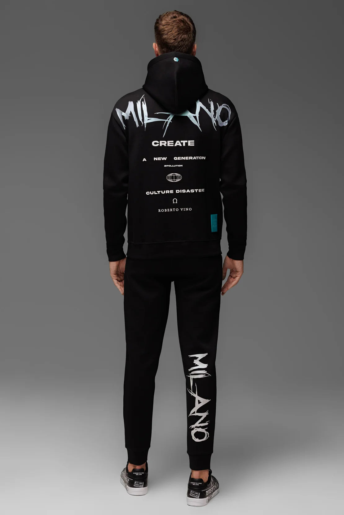 Roberto Vino Milano Sweatsuit - Black - White