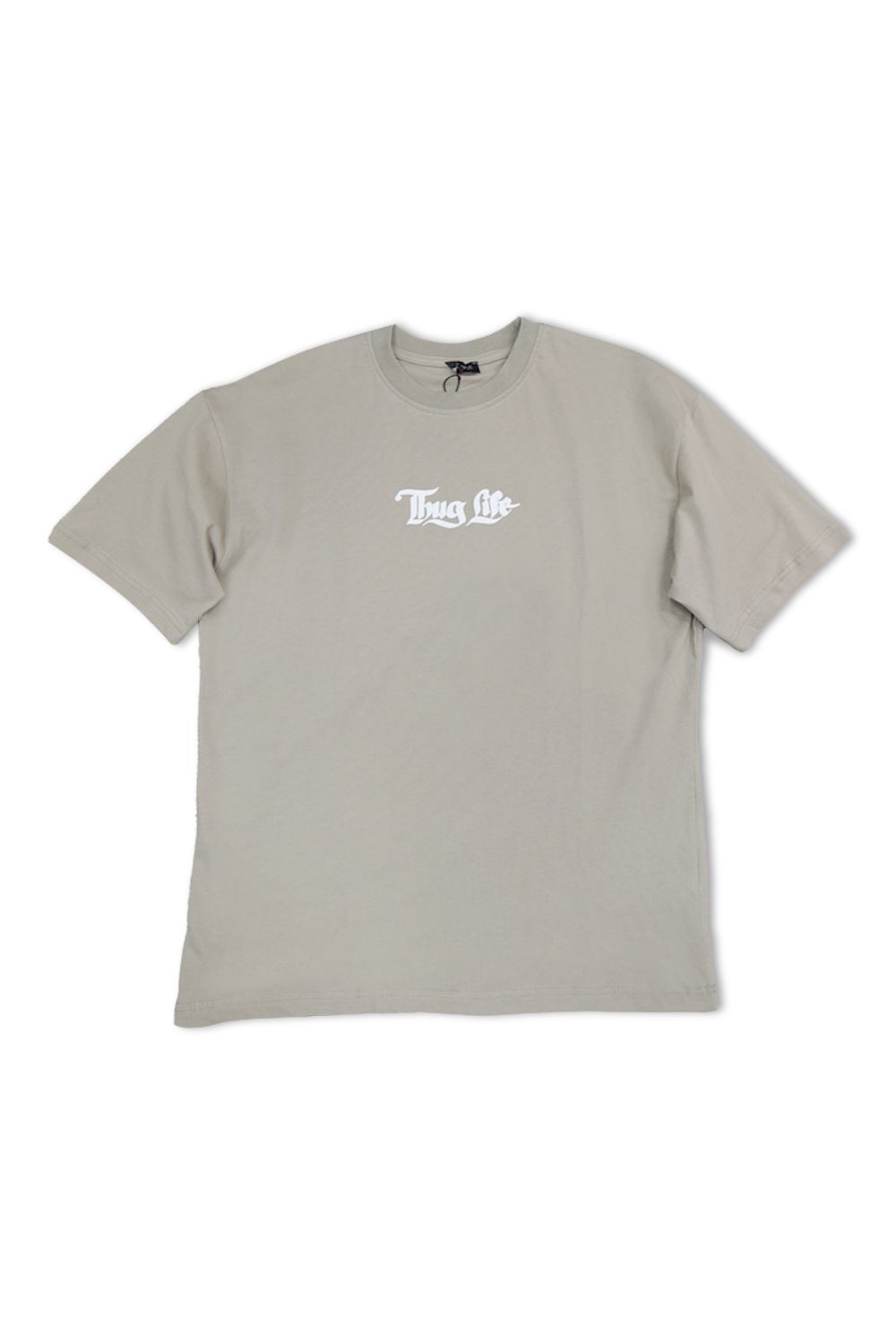 Tupac Shakur Thug Life Graphic T-Shirt -Beige