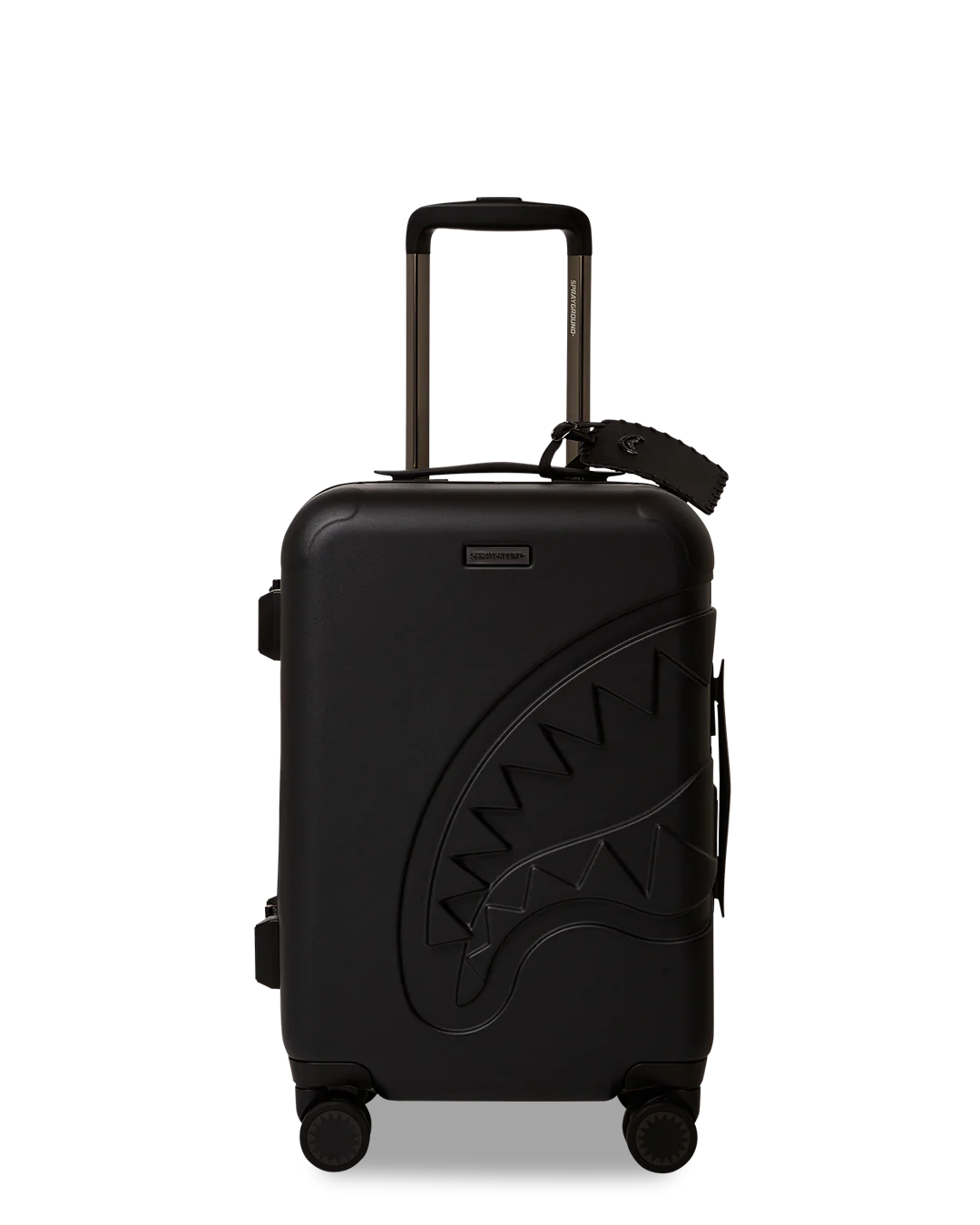 Sprayground- Reality Check Sharknautics Hardshell Carry-On Jetblack Luggage (Gunmetal Hardware)