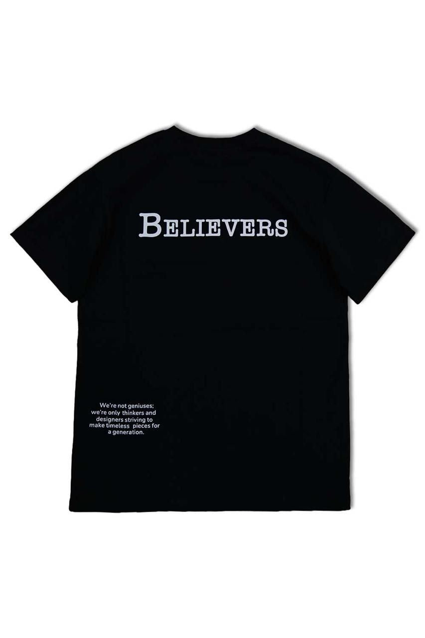 Believers Graphic T - Shirt - Black - White