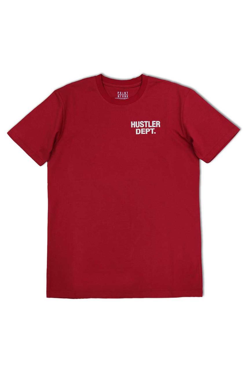 Hustler Dept Graphic T - Shirt - Wine - Grey