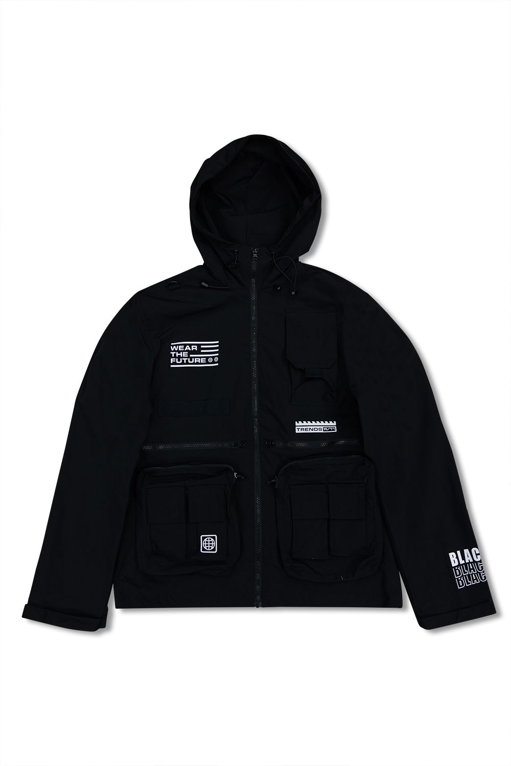 Kloud9 -Windbreaker Cargo Pocket Set - Black