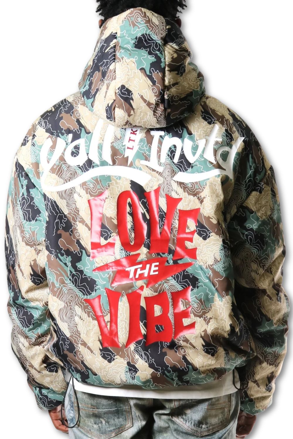 Kleep Nylon Camo Pullover Jacket