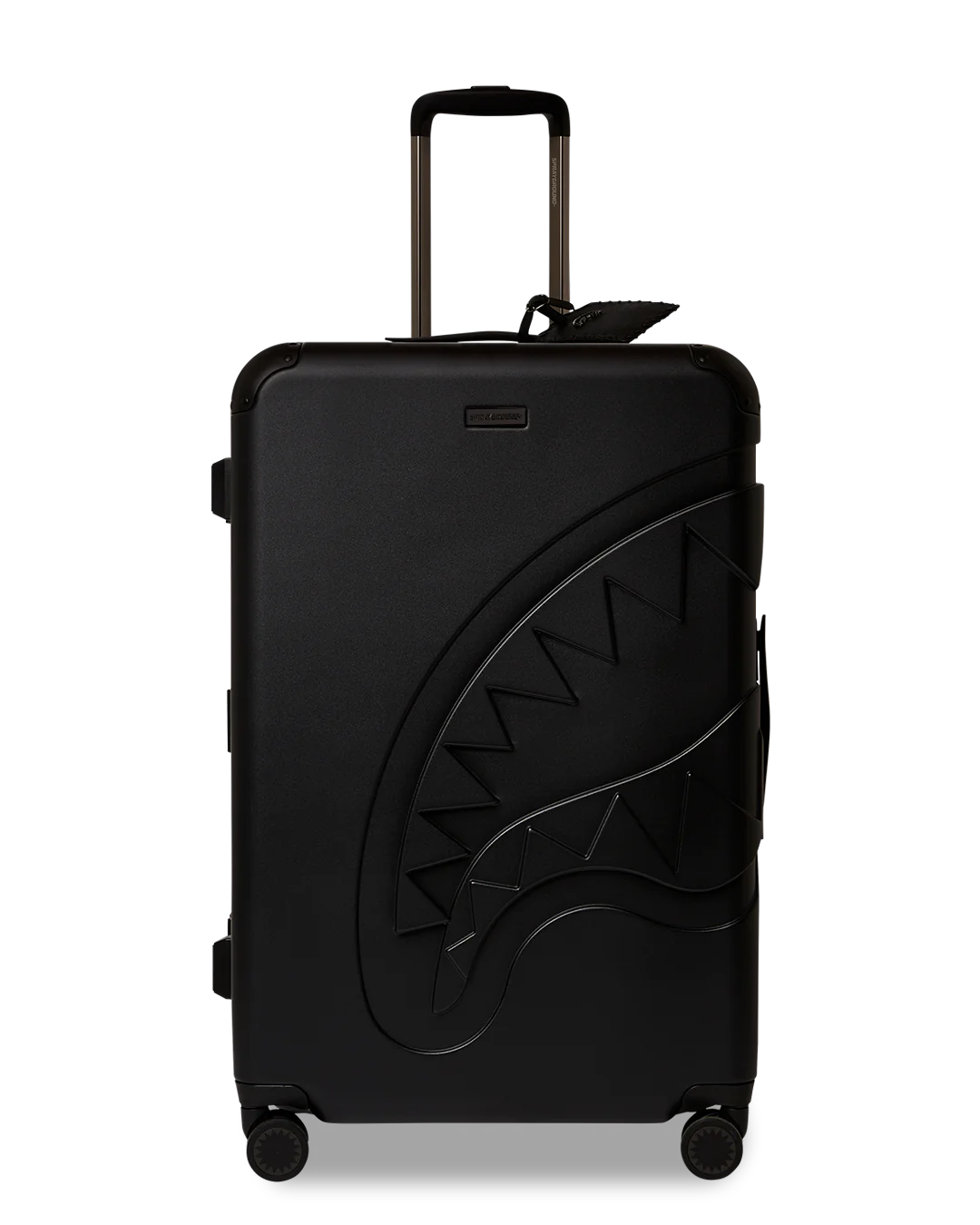 Sprayground- Reality Check Sharknautics Hardshell Full-Size Jetblack Luggage (Gunmetal Hardware)