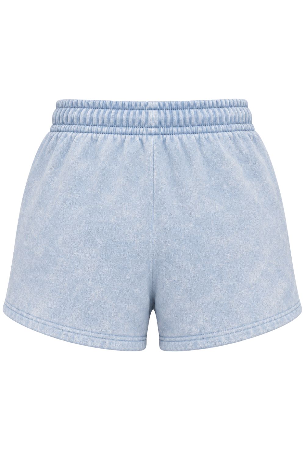 Womens Red Fox Rhinestone Shorts - Light Blue