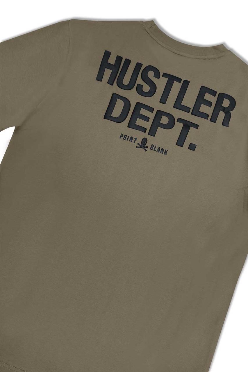 Hustler Dept Graphic T - Shirt - Tan - Black 