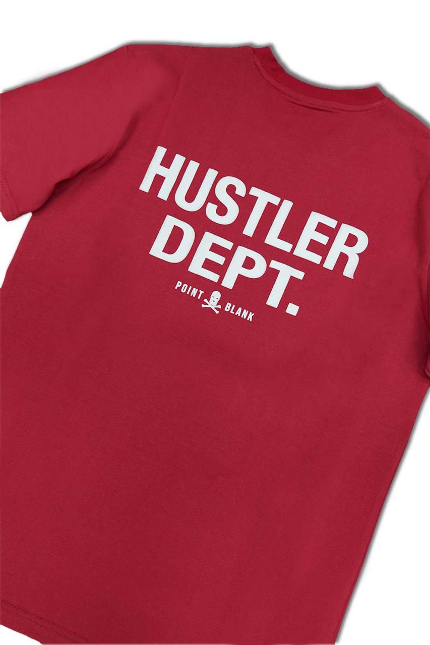 Hustler Dept Graphic T - Shirt - Wine - Grey