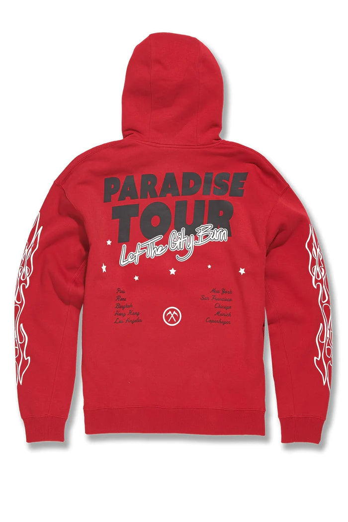 Jordan Craig -Paradise Tour Stacked Sweatsuit - Red