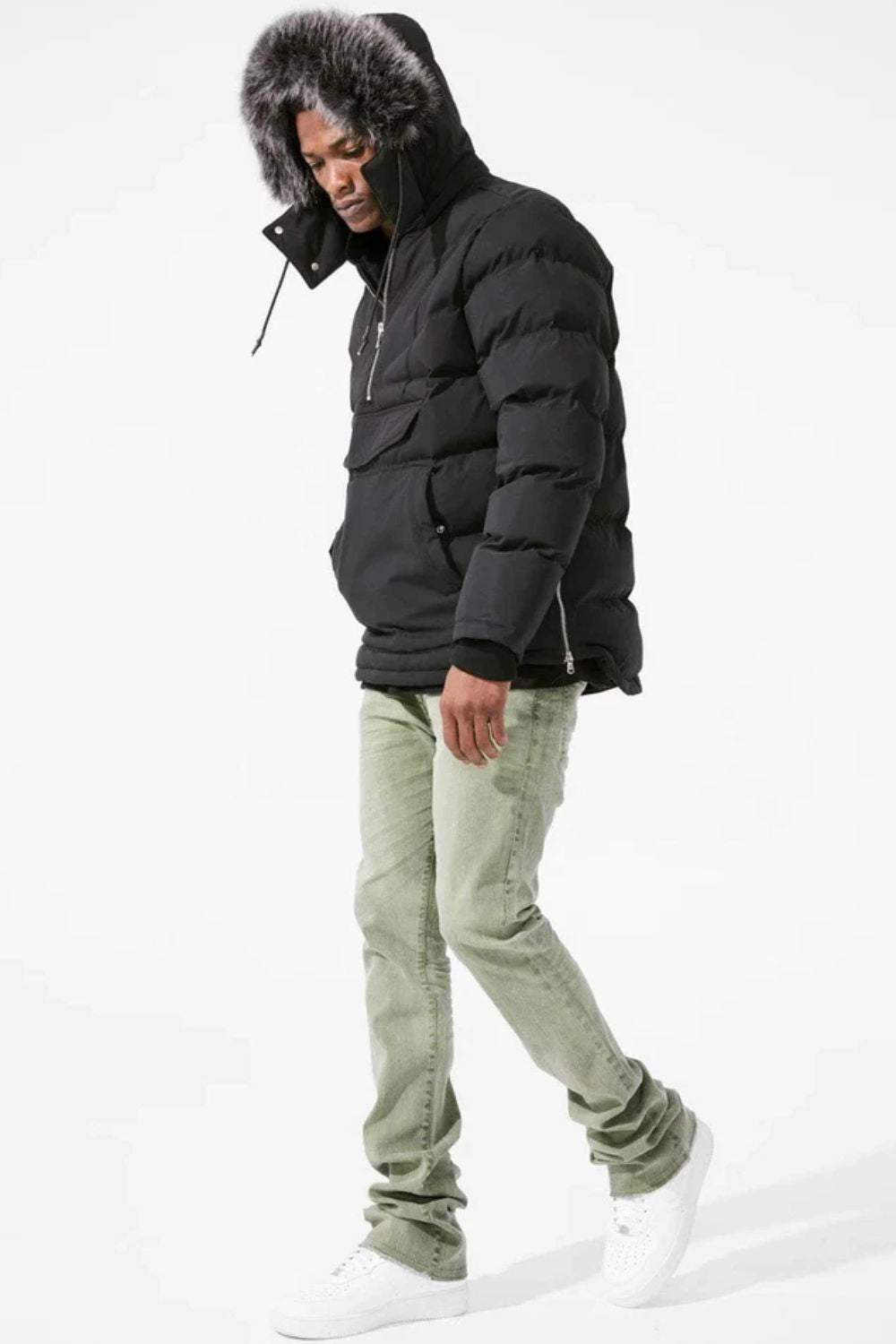 Jordan Craig Concord Anorak Pullover Jacket - Black
