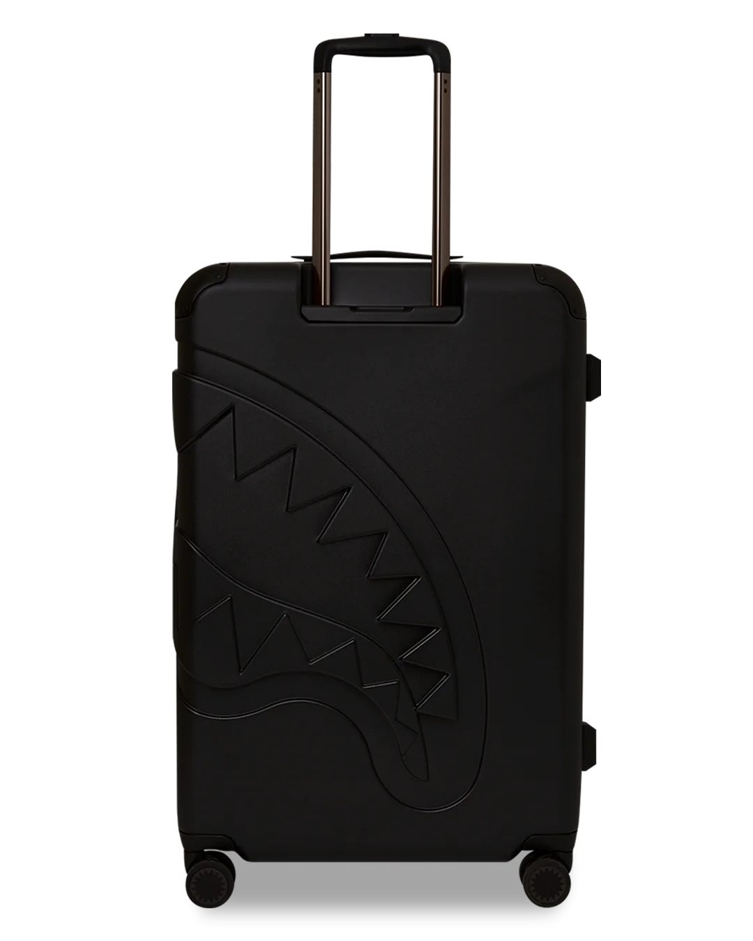 Sprayground- Reality Check Sharknautics Hardshell Full-Size Jetblack Luggage (Gunmetal Hardware)