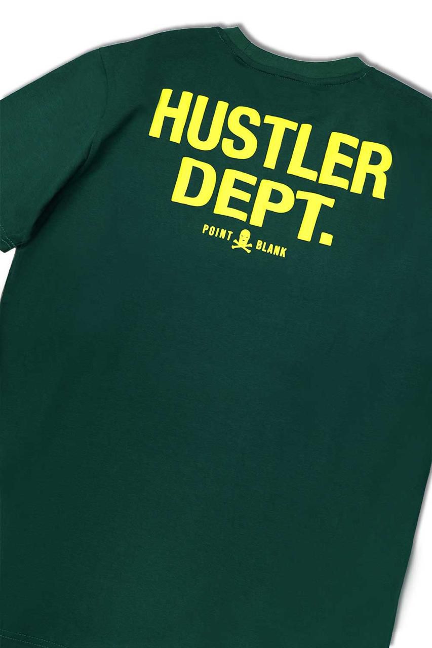 Hustler Dept Graphic T - Shirt - Green - Yellow