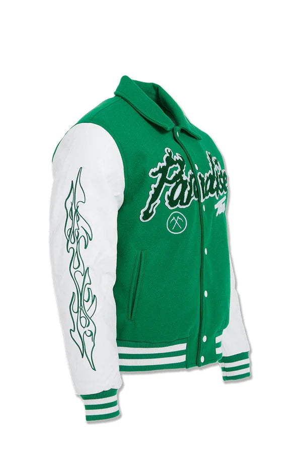 Jordan Craig- Paradise Tour Varsity Jacket -Green