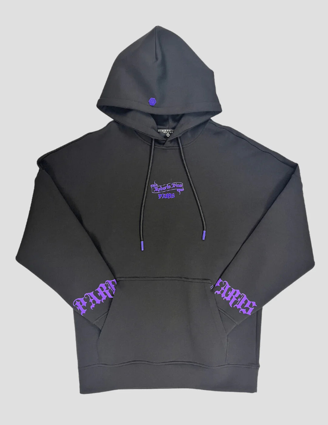 Roberto Vino Milano Sweatsuit - Black - Purple