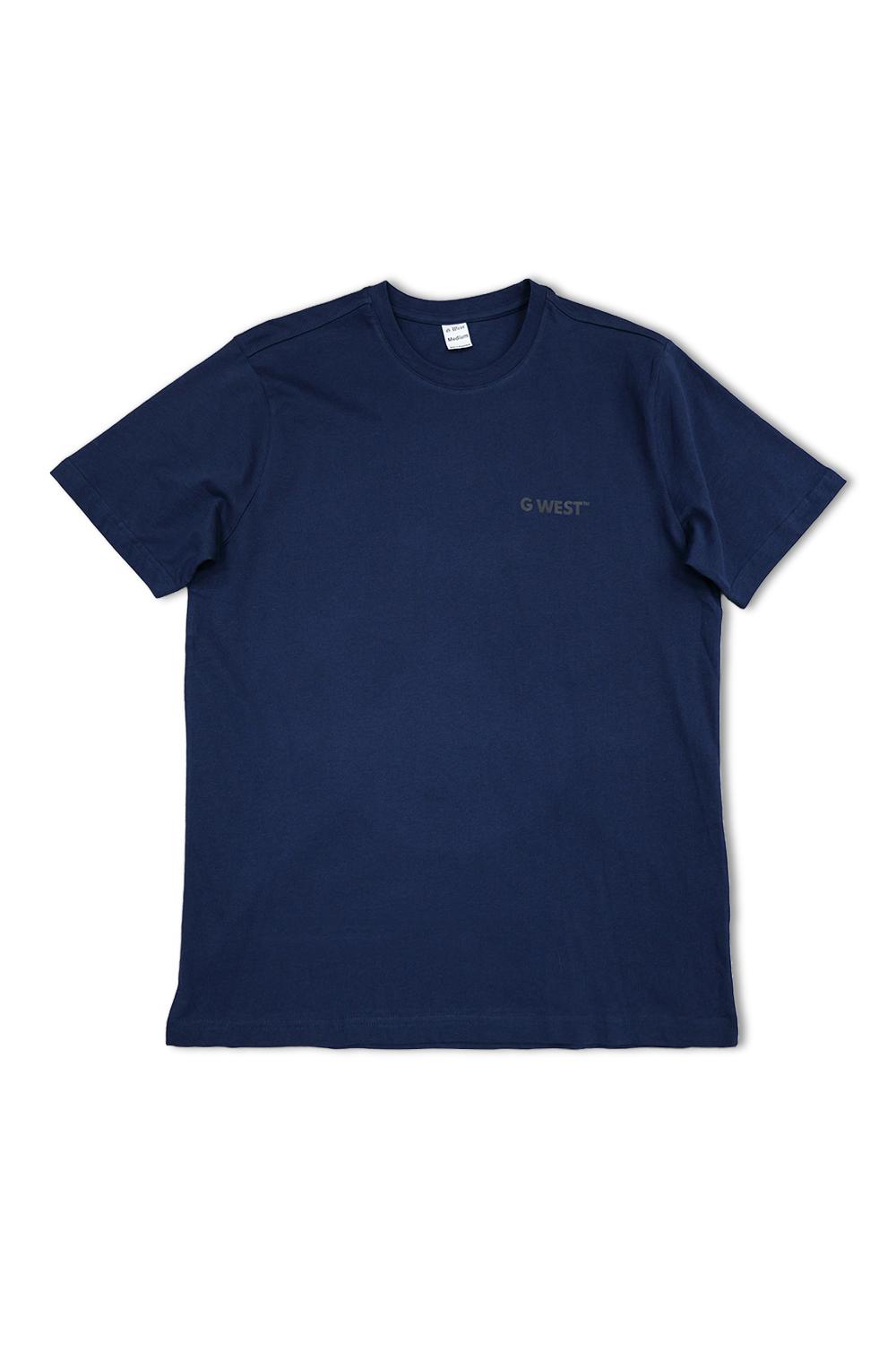 G West -Oversized Newspaper Tee- Navy