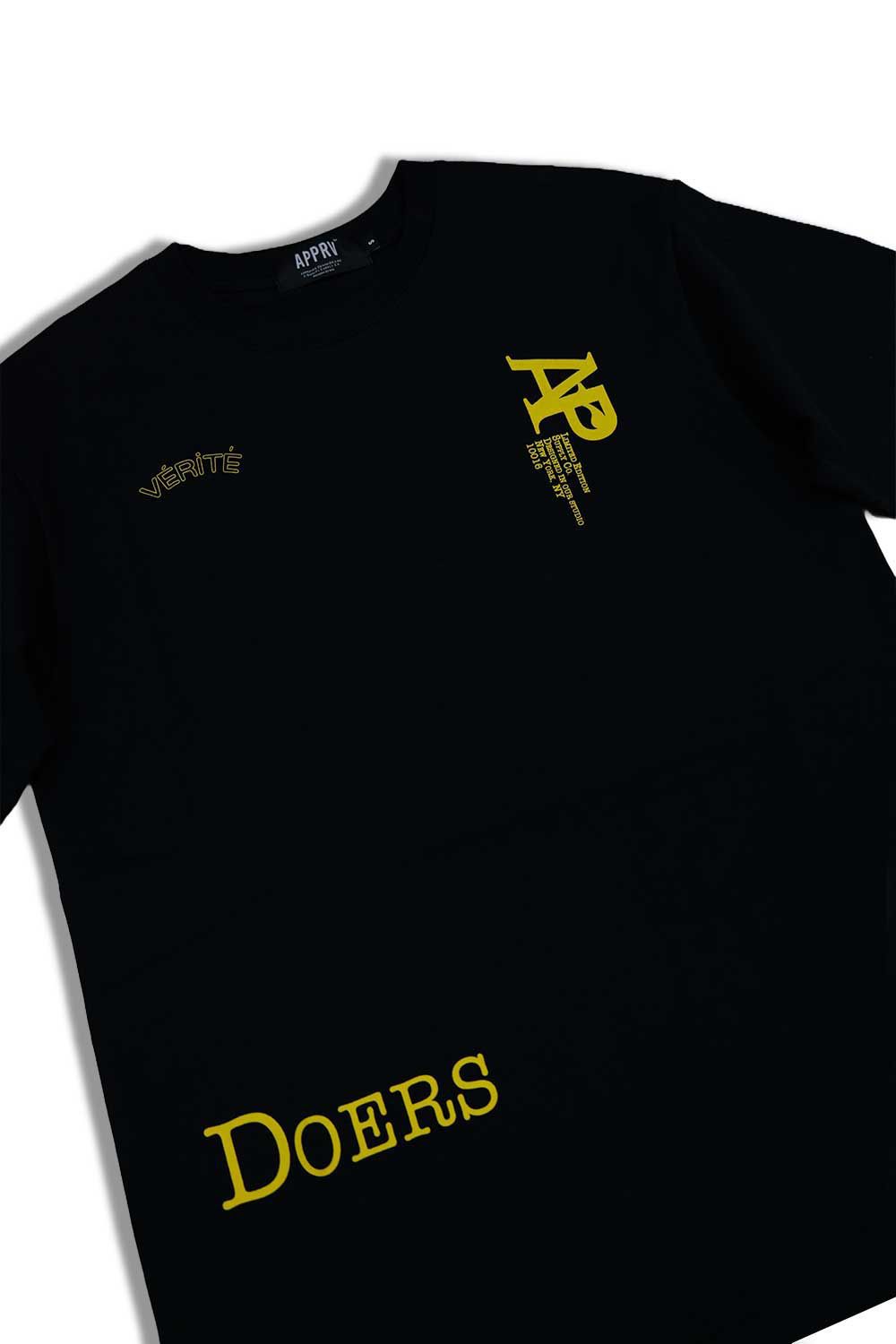 Believers Graphic T - Shirt - Black - Yellow 
