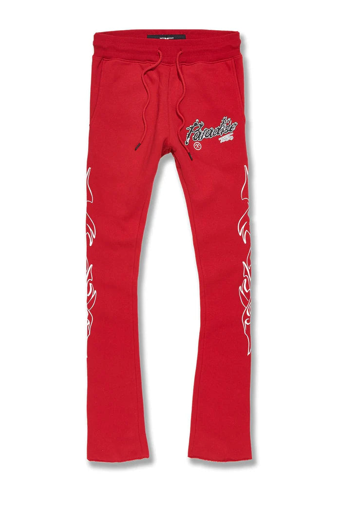 Jordan Craig -Paradise Tour Stacked Sweatsuit - Red