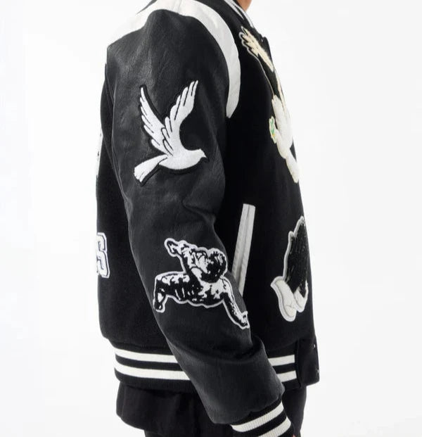 Jordan Craig- Fallen Angels Varsity Jacket -Black