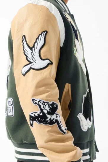 Jordan Craig- Fallen Angels Varsity Jacket -Pine