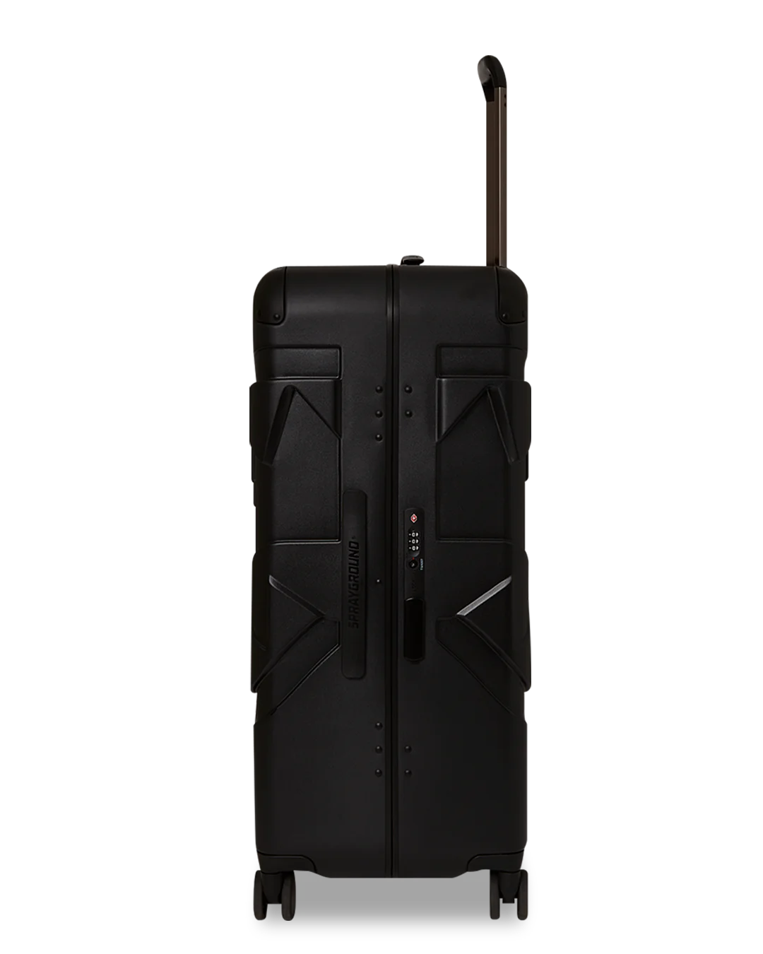 Sprayground- Reality Check Sharknautics Hardshell Full-Size Jetblack Luggage (Gunmetal Hardware)