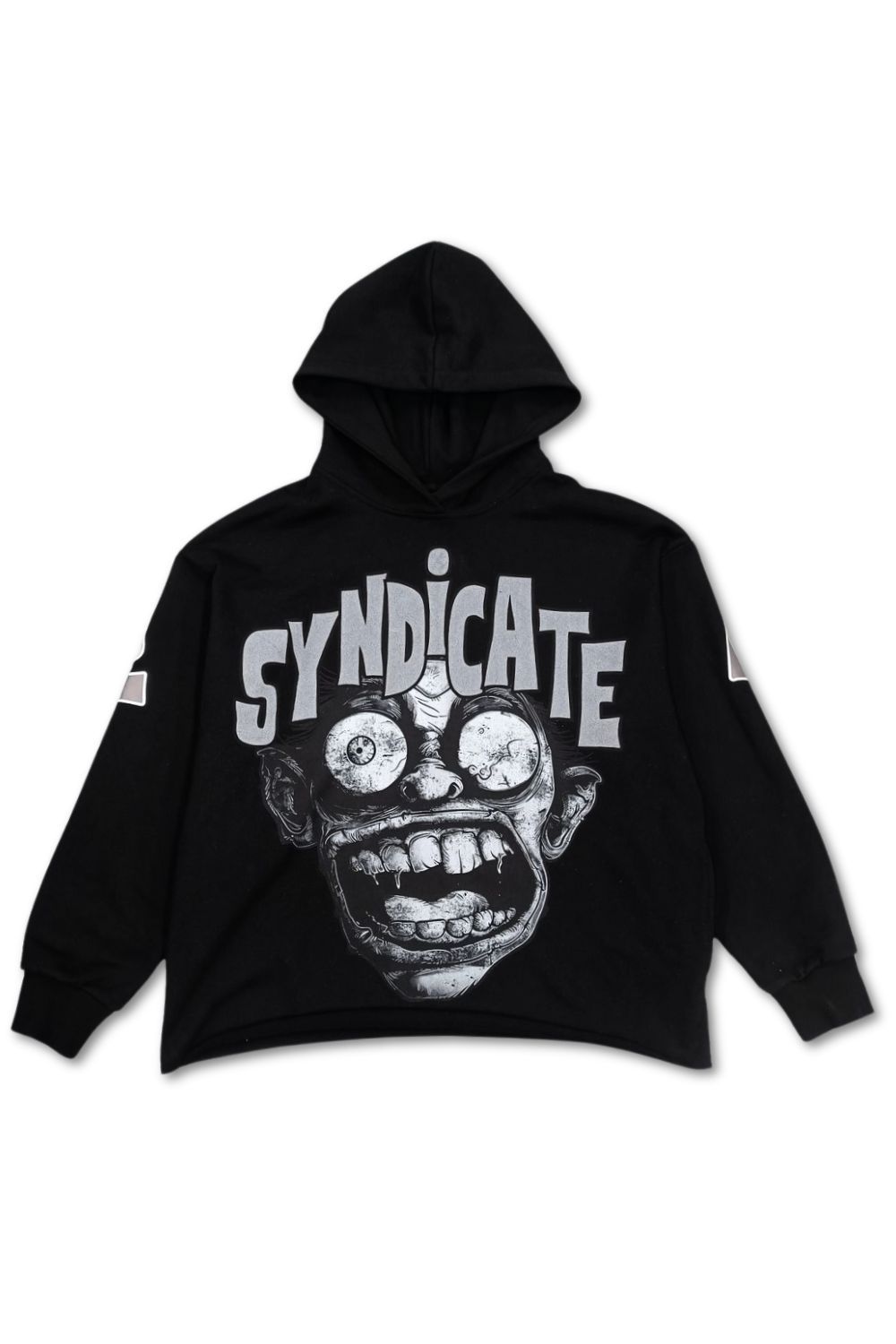 Syndicate Fear No Evil Cropped Hoodie -Black