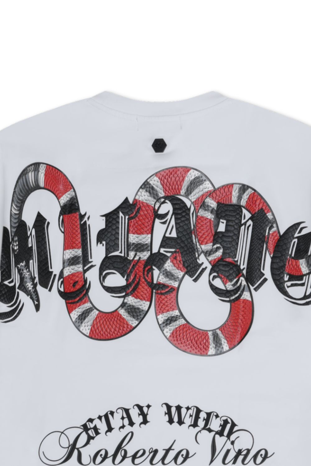 Roberto Vino Milano -Wild Snake T - Shirt - White