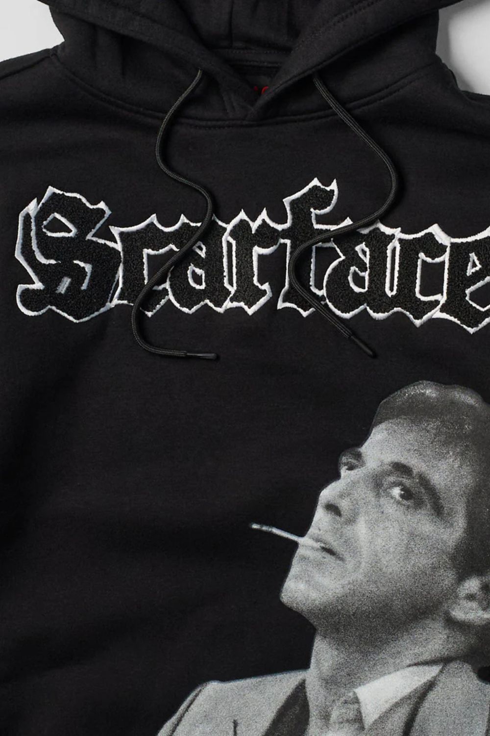 Scarface Smoking Graphic Hoodie -  Black