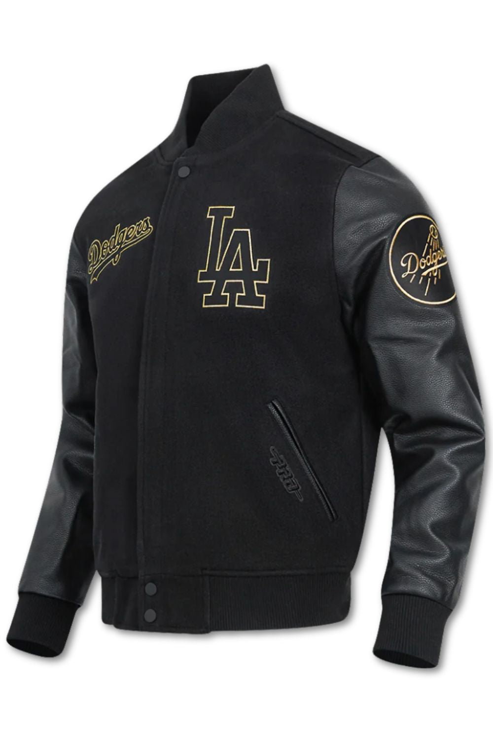 Pro Standard  Los Angeles Dodgers Varsity Jacket - Black