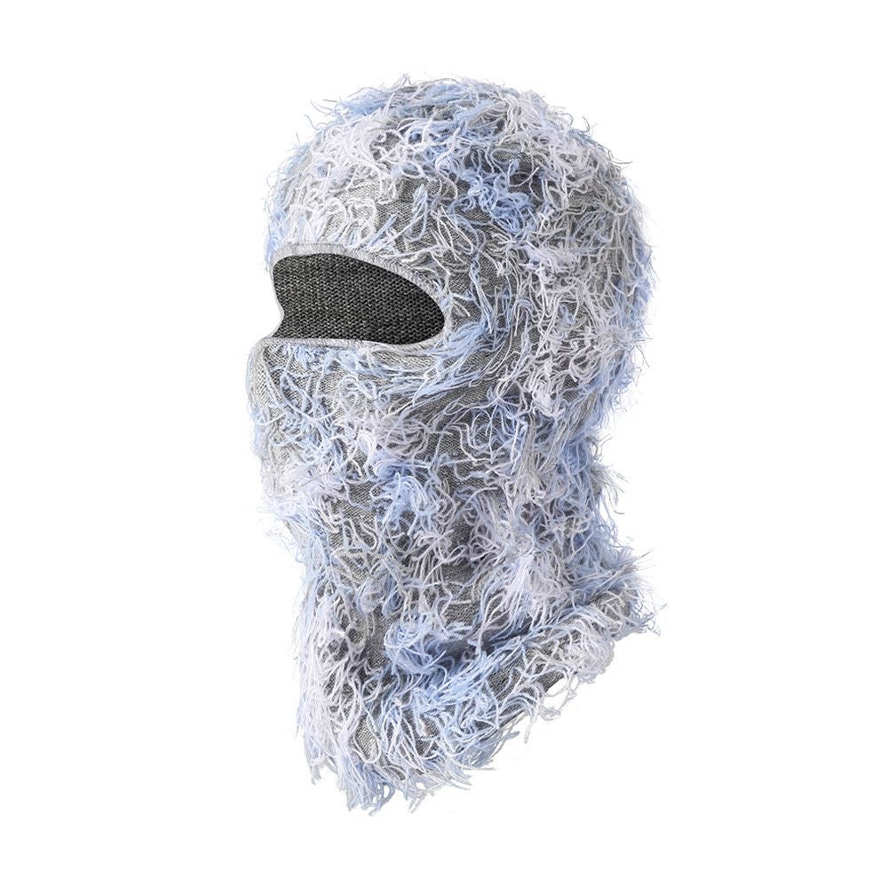 Sheisty Mask - Ski Mask - Balaclava Mask - Grey/Sky Blue/White