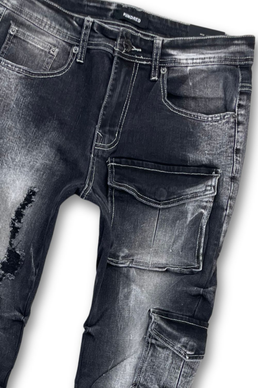 Kindred Stacked Jeans - Alaska Black