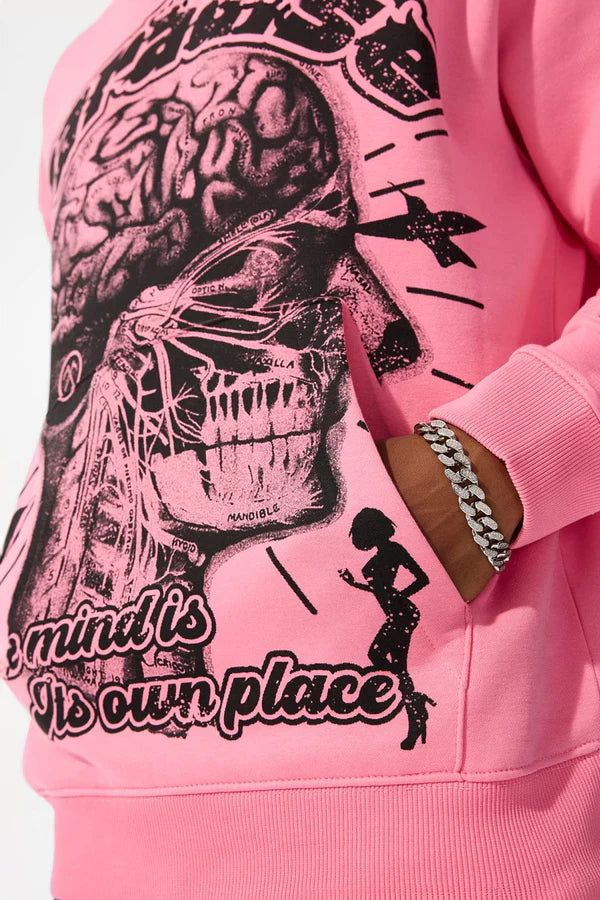 Jordan Craig -Cranial Paradise Pullover Hoodie -Pink