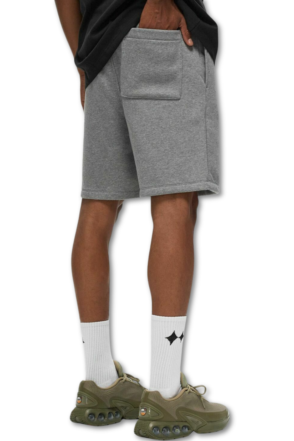 Jordan Fleece Short - Dark Heather Grey